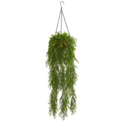 Picture of Nearly Natural Willow 36inH Artificial Plant With Hanging Basket, 36inH x 12inW x 12inD, Green