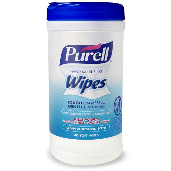 Picture of Purell Hand Sanitizing Wipes, Fresh Scent, Pack of 40 Wipes