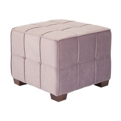 Picture of Ave Six Sheldon Tufted Ottoman, Mauve/Coffee