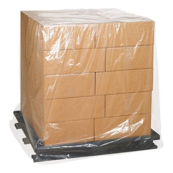 Picture of Partners Brand 1 Mil Clear Pallet Covers 48in x 48in x 96in, Box of 100