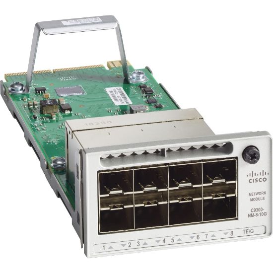 Picture of Cisco Catalyst 9300 Series Network Module - Expansion module - 10 Gigabit SFP+ x 8 - for Catalyst 9300