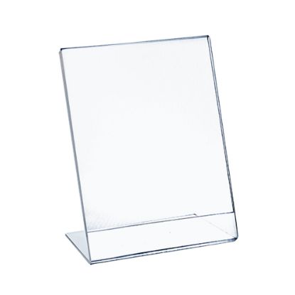 Picture of Azar Displays Acrylic L-Shaped Sign Holders, 17in x 11in, Clear, Pack Of 10