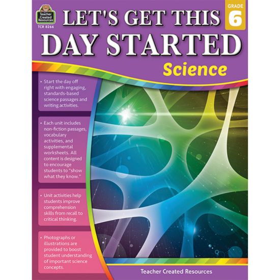 Picture of Teacher Created Resources Lets Get This Day Started: Science, Grade 6