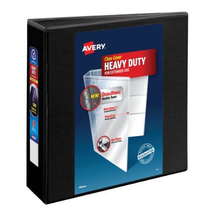 Picture of Avery Heavy-Duty View 3-Ring Binder With Locking One-Touch EZD Rings, 3in D-Rings, Black