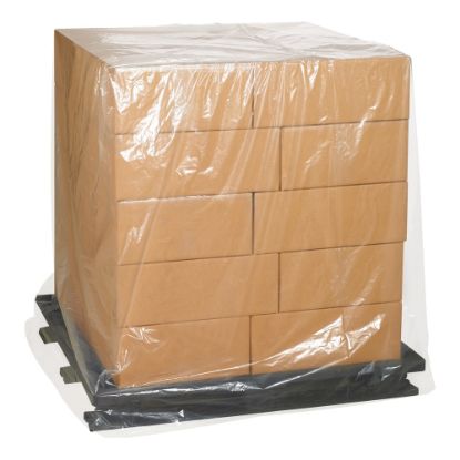 Picture of Partners Brand Poly Pallet Covers, 48in x 42in x 48in, Clear, Box Of 75