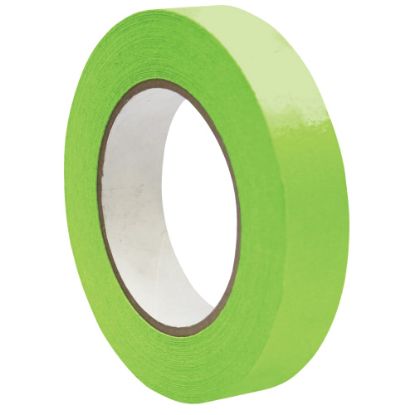 Picture of DSS Distributing Premium-Grade Masking Tape, 3in Core, 1in x 55 Yd., Light Green, Pack Of 6