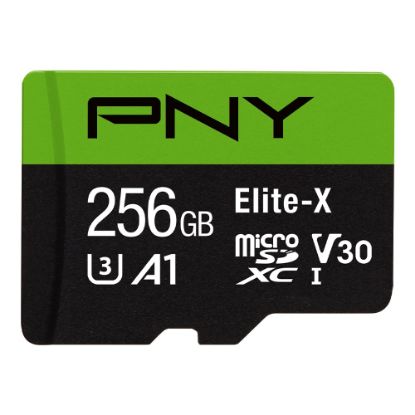 Picture of PNY Elite-X Class 10 U3 V30 microSDXC Flash Memory Card, 256GB