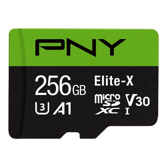 Picture of PNY Elite-X Class 10 U3 V30 microSDXC Flash Memory Card, 256GB