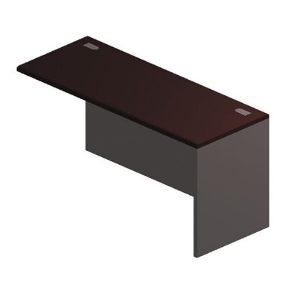 Picture of HON 38000 Modular 60inW Right Desk Return, Mahogany/Charcoal