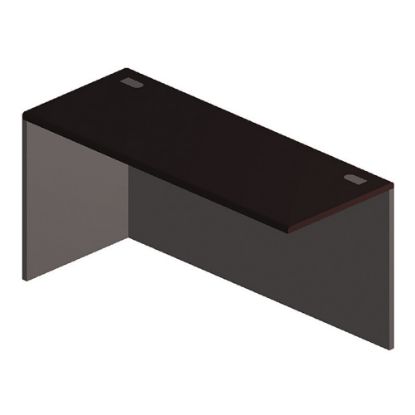 Picture of HON 38000 Modular 60inW Left Desk Return, Mahogany/Charcoal