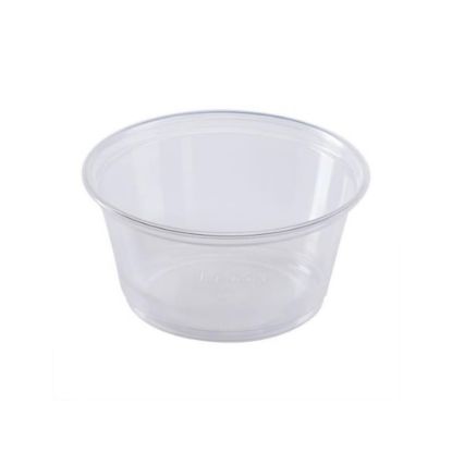 Picture of Karat Plastic Portion Cups, 3.25 Oz, Clear, Set Of 50 Cups