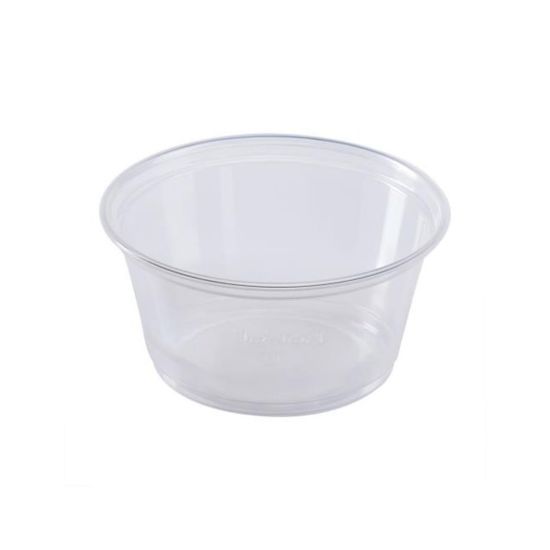 Picture of Karat Plastic Portion Cups, 3.25 Oz, Clear, Set Of 50 Cups