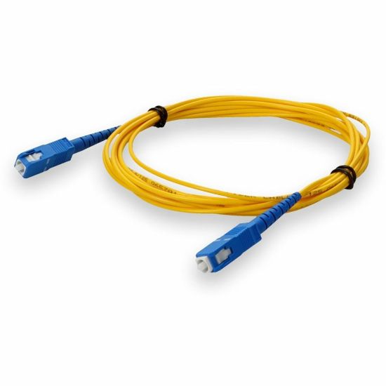 Picture of AddOn - Patch cable - SC/UPC single-mode (M) to SC/UPC single-mode (M) - 10 m - fiber optic - simplex - 9 / 125 micron - OS2 - halogen-free, riser - yellow