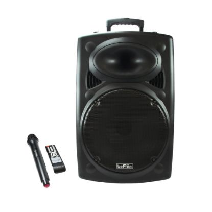 Picture of BeFree Sound Bluetooth-Powered Portable PA Party Speaker, Black