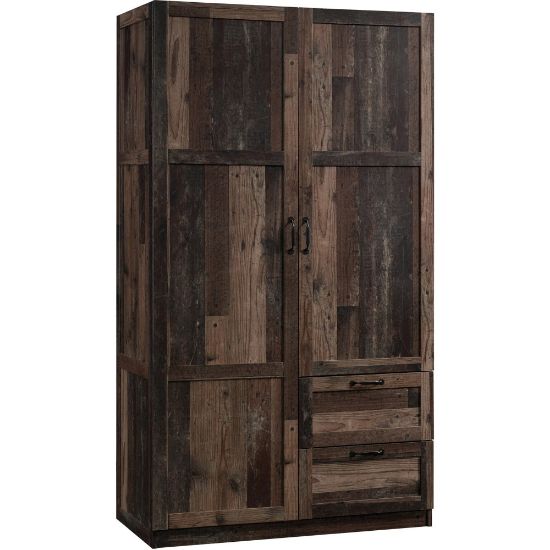 Picture of Sauder Select Storage Wardrobe Cabinet, 71-1/8inH x 40inW x 19-1/2inD, Reclaimed Pine