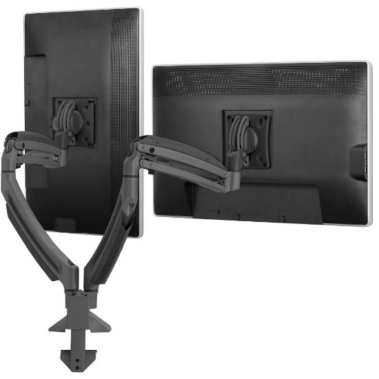 Picture of Chief Kontour K1D Dynamic Dual Monitor Arm Desk Mount - For Displays 10-38in - Black - Height Adjustable - 2 Display(s) Supported - 10in to 30in Screen Support - 50 lb Load Capacity - 1 Each