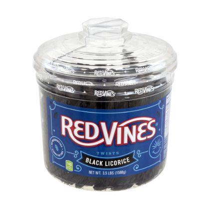 Picture of Red Vines Black Licorice Twists, 4-Lb Jar