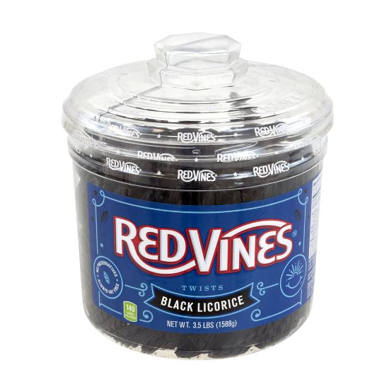 Picture of Red Vines Black Licorice Twists, 4-Lb Jar