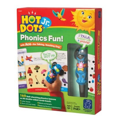 Picture of Educational Insights Phonics Fun 2-Sided Cards And Power Pen, Pre-K - Grade 2