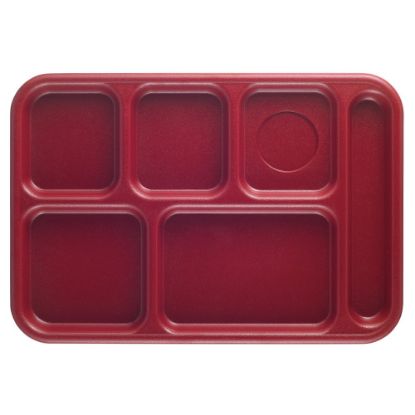 Picture of Cambro Co-Polymer Compartment Trays, Cranberry, Pack Of 24 Trays