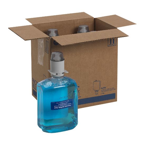 Picture of Pacific Blue Ultra by GP PRO Foam Hair & Body Wash Soap, Refreshing Aloe Scent, 40.57 Oz, Case Of 4 Bottles