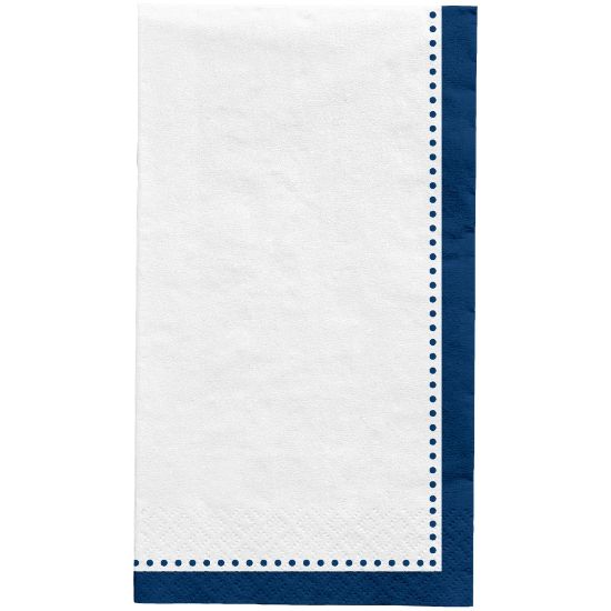 Picture of Amscan Premium Buffet Napkins, 7-3/4in x 4-1/2in, Navy Blue