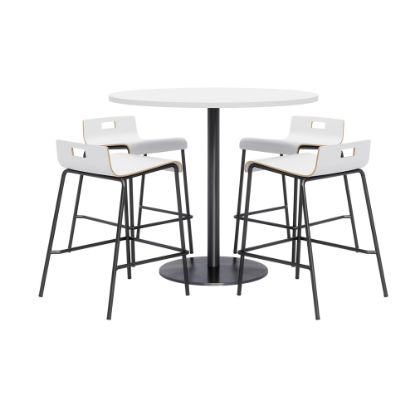 Picture of KFI Studios Proof High Bistro Table Set, White/Black