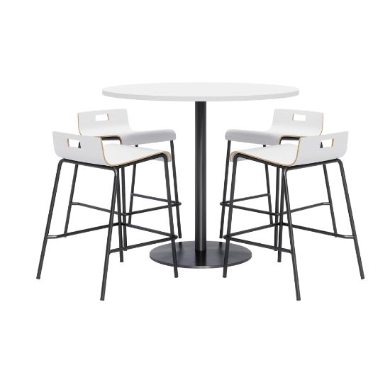 Picture of KFI Studios Proof High Bistro Table Set, White/Black