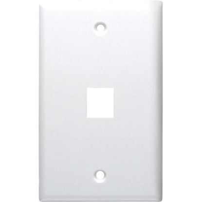 Picture of DataComm 20-3001-WH Keystone Faceplate - 1 x Socket(s) - White