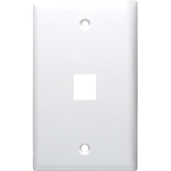 Picture of DataComm 20-3001-WH Keystone Faceplate - 1 x Socket(s) - White