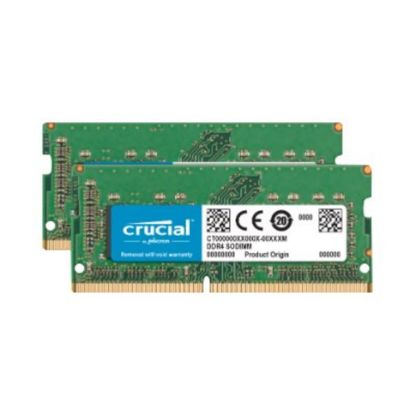 Picture of Crucial - DDR4 - kit - 32 GB: 2 x 16 GB - SO-DIMM 260-pin - 2400 MHz / PC4-19200 - CL17 - 1.2 V - unbuffered - non-ECC - for Apple iMac with Retina 5K display (Mid 2017)