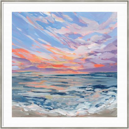 Picture of Amanti Art Virginia by Emily Kenney Wood Framed Wall Art Print, 41inW x 41inH, White