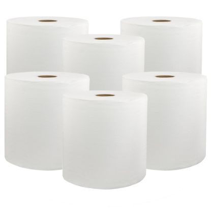 Picture of Livi Solaris Paper Hardwound Paper Towels - 1 Ply - 8in x 800 ft - White - Virgin Fiber - 6 / Carton