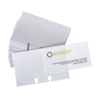 Picture of Rolodex Transparent Business Card Sleeves, 2 5/8in x 4in, Pack Of 40