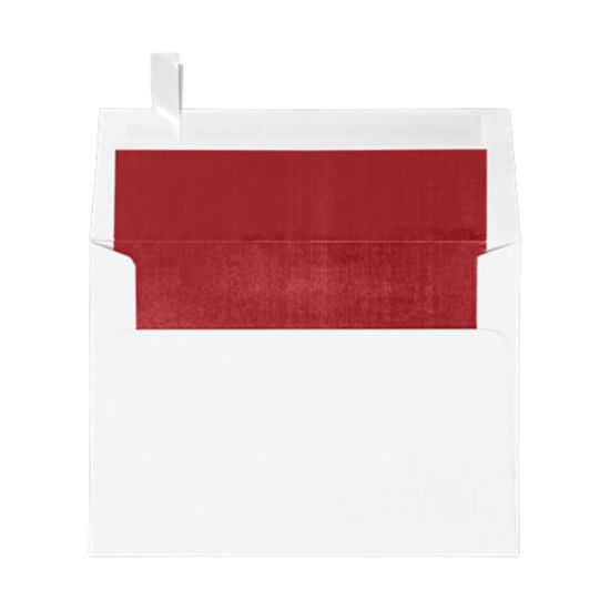 Picture of LUX Invitation Envelopes, A7, Peel & Stick Closure, Red/White, Pack Of 500