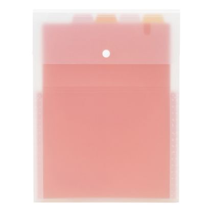 Picture of Office Depot Brand Expanding File, 5in Expansion, Letter Size, Pink