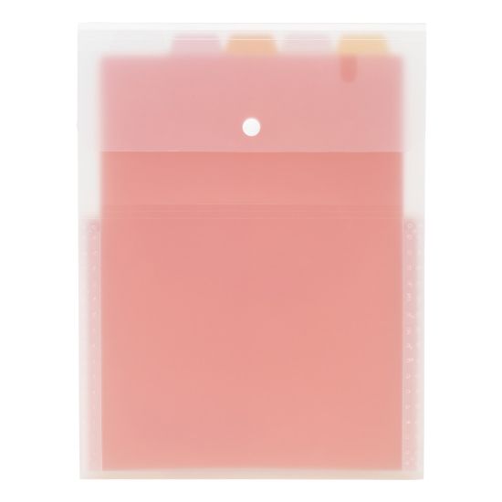 Picture of Office Depot Brand Expanding File, 5in Expansion, Letter Size, Pink