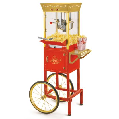 Picture of Nostalgia Electrics Vintage Professional Popcorn Cart, Gold