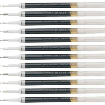 Picture of Pentel EnerGel Retractable Liquid Pen Refills, Medium Ballpoint, 0.70 mm, Black, Box Of 12 Refills