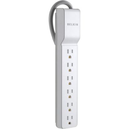 Picture of Belkin Home/Office Series Surge Protector With 6 Outlets, 2.5ft Cord