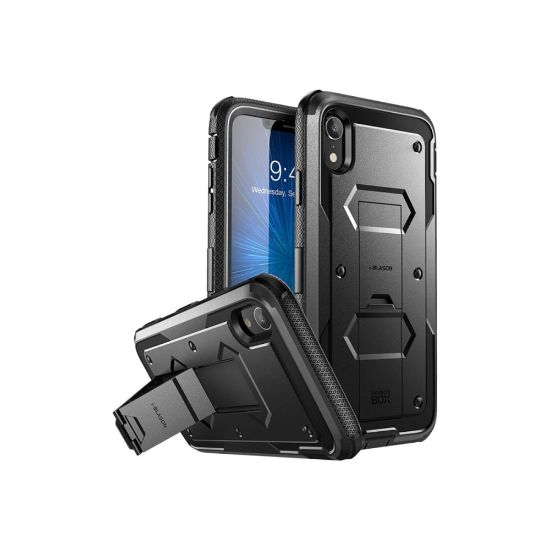 Picture of i-Blason ArmorBox Dual Layer - Protective case for cell phone - rugged - black - for Apple iPhone XR