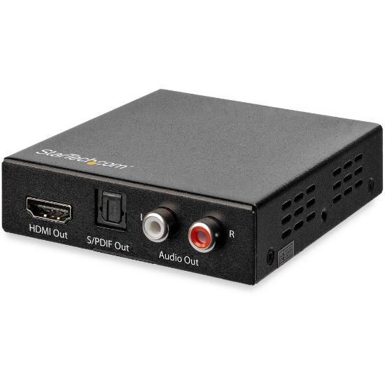 Picture of StarTech.com 4K HDMI Audio Extractor with 40K 60Hz Support - HDMI Audio De-embedder - HDR - Toslink Optical Audio