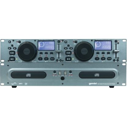 Picture of gemini CDX-2250I: DJ CD Media Player with USB - CD-R - CD-DA, MP3 Playback - 2 Disc(s) - Black