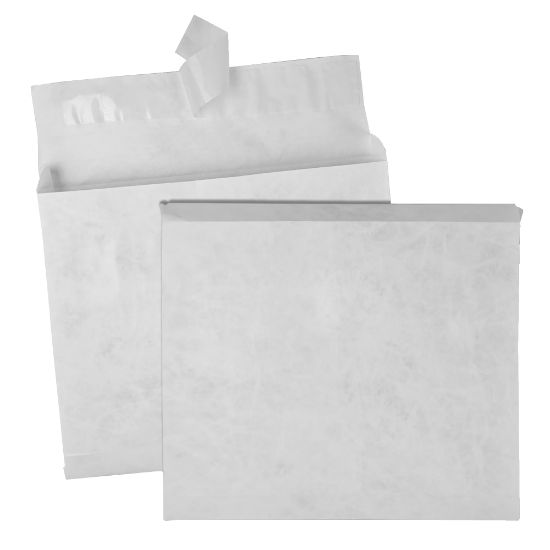 Picture of Quality Park Survivor Tyvek Expansion Envelopes, Open Side, 10in x 13in x 2in, Self-Adhesive, White, Box Of 100