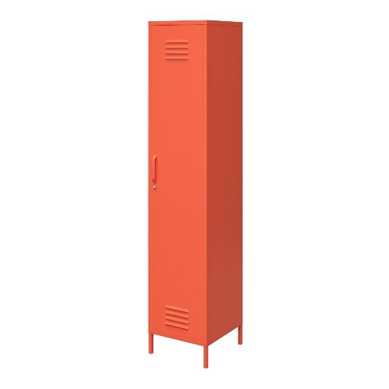 Picture of Ameriwood Home Cache Single Metal Locker Storage Cabinet, 72-7/8inH x 15inW x 15-3/4inD, Orange