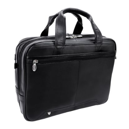 Picture of McKlein Pearson Leather Briefcase, Black