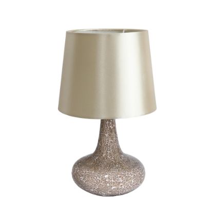 Picture of Simple Designs Mosaic Table Lamp, 14 1/4inH, Champagne