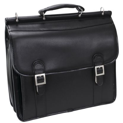 Picture of McKlein Halsted Leather Briefcase, Black