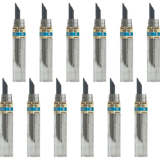 Picture of Pentel Super Hi-Polymer Leads - 0.7 mmMedium Point - B - Black - 144 / Box