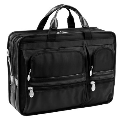 Picture of McKlein Hubbard Nylon Briefcase, Black